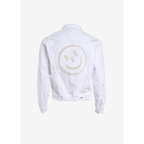 NWT SER.O.YA ROMEO OVERSIZED JACKET Size XS NEW! - White, Happy Face Logo Street - Picture 1 of 9